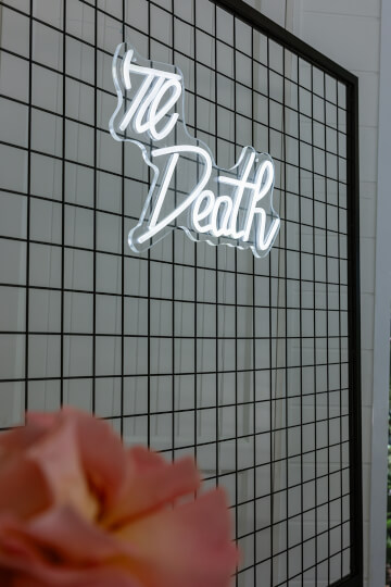 <b>Till Death Neon Sign</b>